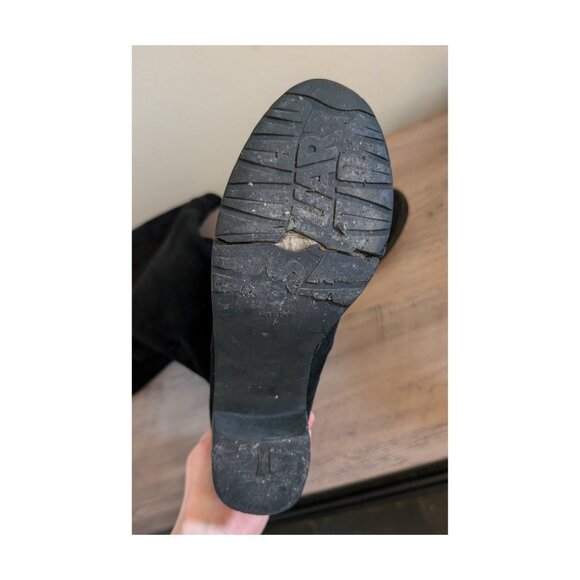 Stuart Weitzman Lowland Boots — Black Suede OTK Boots (Size 6) - Picture 11 of 15